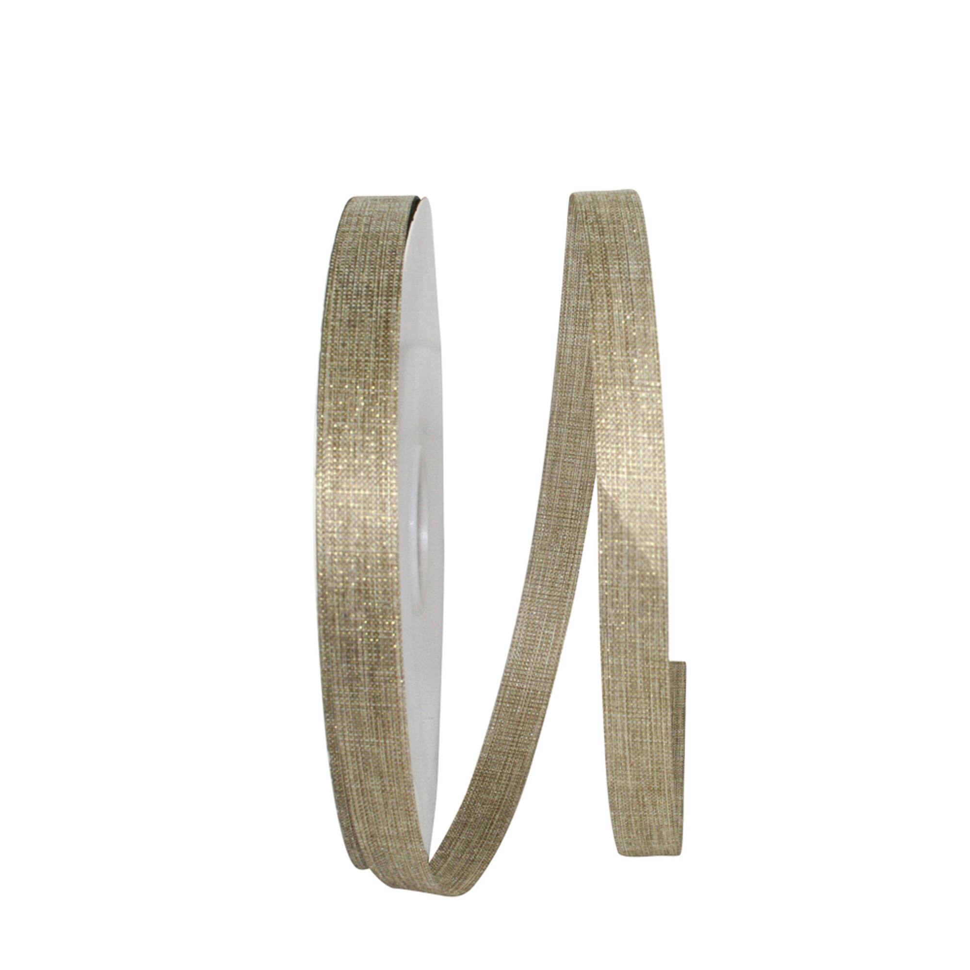 Reliant 5/8" x 100yd. Linen Natural Sparkle Supreme Ribbon